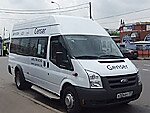 Бесплатный автобус Genser в пункт аренды автомобилей АрендаАвто-ксм на Новорязанском шоссе